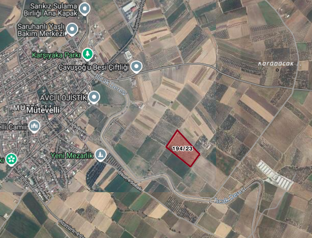 MANİSA SARUHANLI'DA 30.619 M2 SATILIK TARLA (101196475)